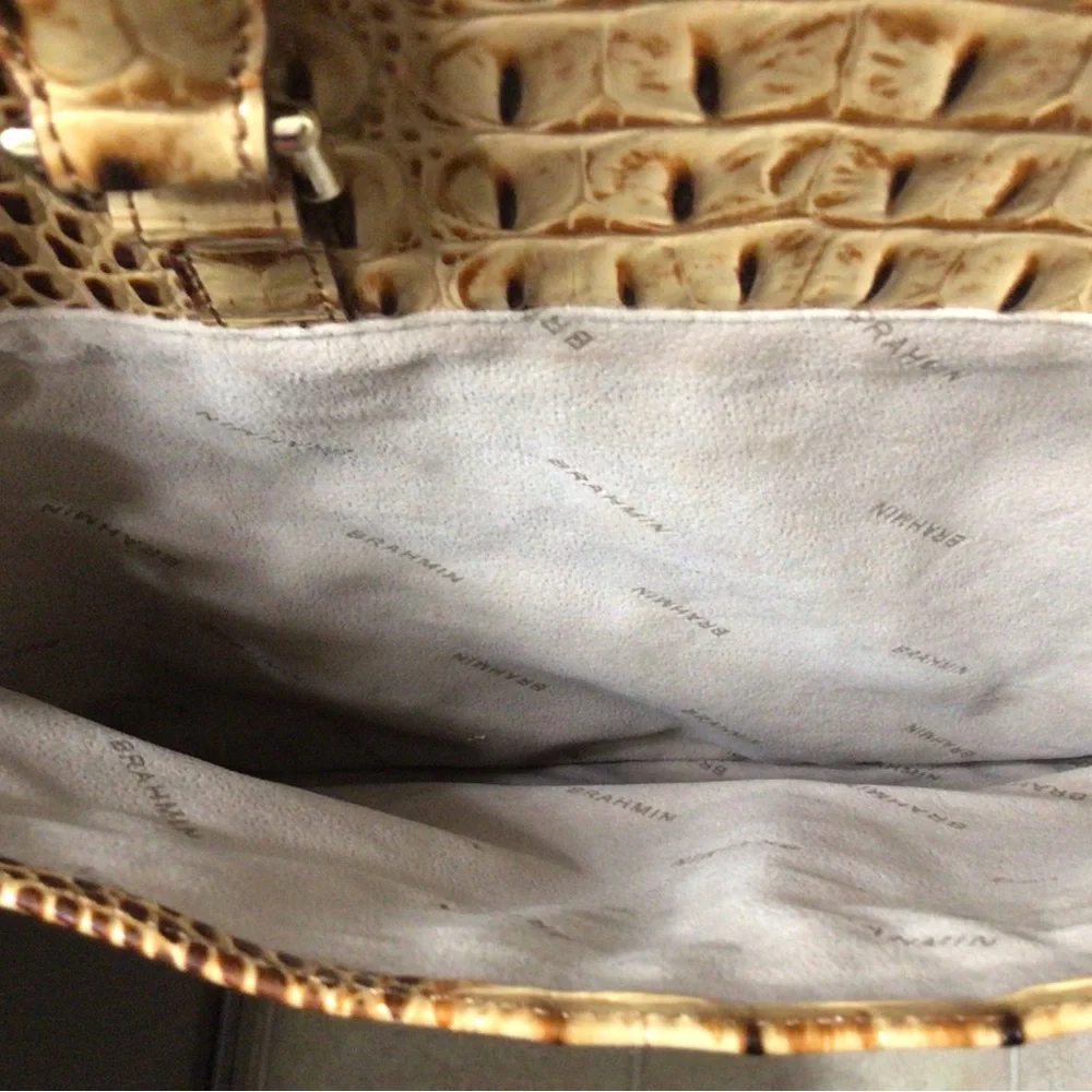 Chic Leather Brahmin Toasted Melbourne Laptop Case